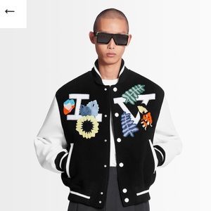 NWOT Louis Vuitton Varsity Floral Jacket